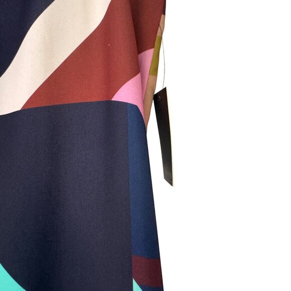 Eloquii Studio Womens Size 18 Geometric Multicolor Maxi Skirt NEW - Picture 3 of 6